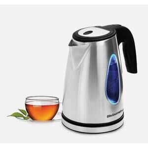 ELITE GOURMET 1.7L Stainless Steel Cordless Electric Kettle EKT-1271 NEW IN BOX
